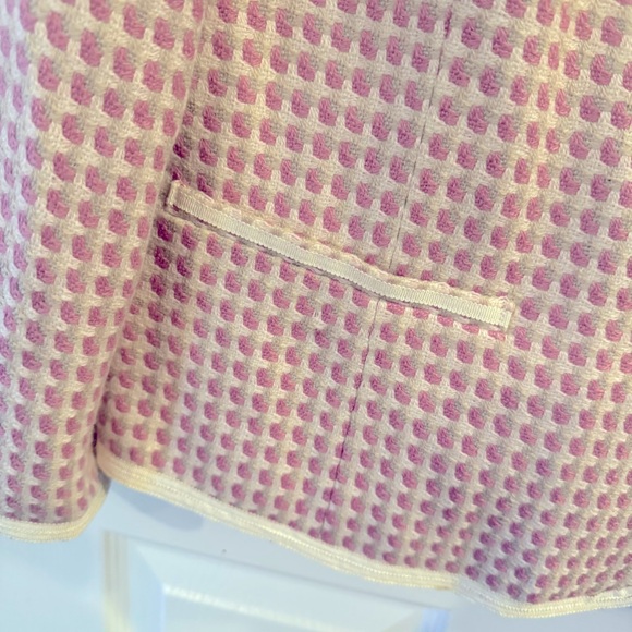 Sigrid Olsen Textured Pink and Cream Blazer - Picture 5 of 10